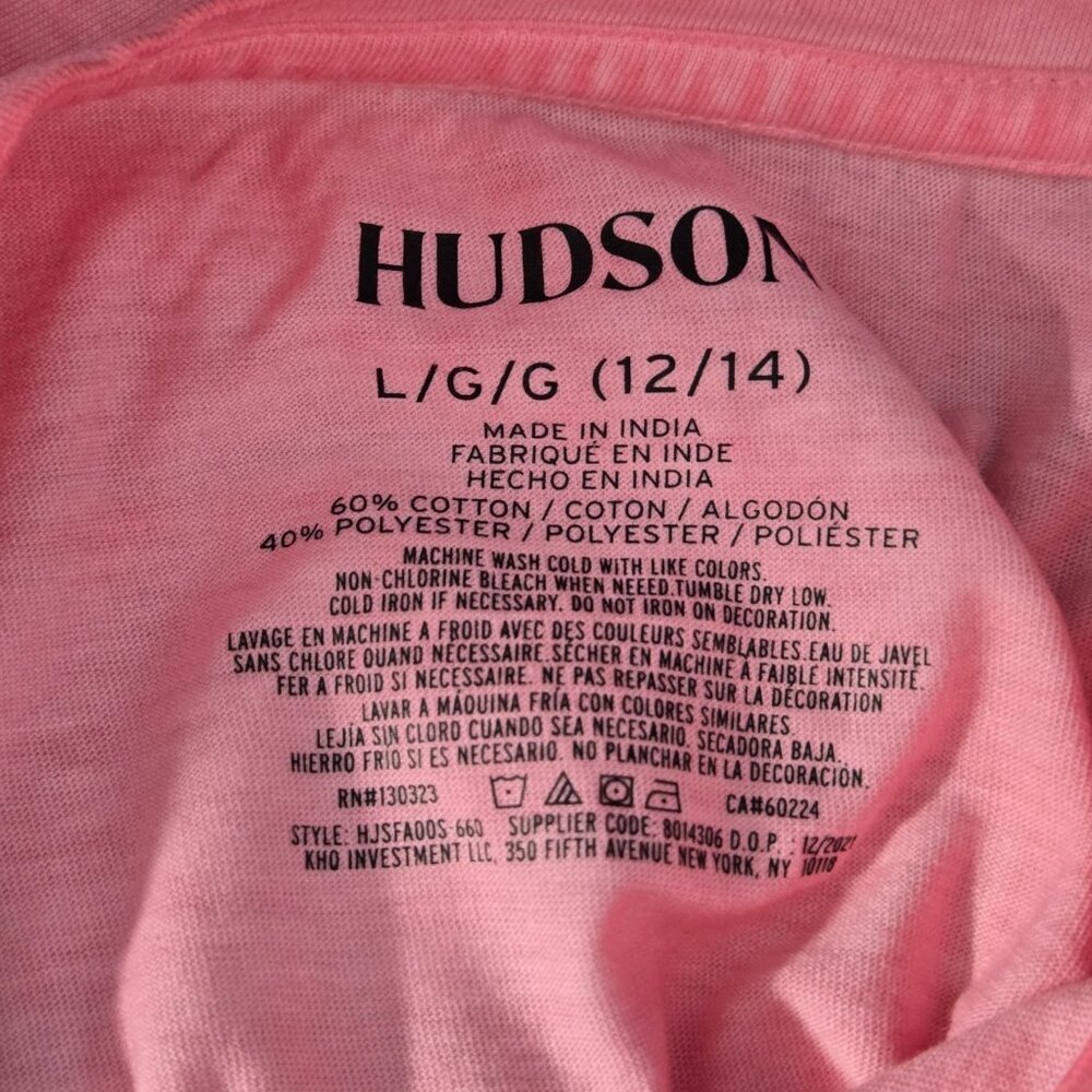 NWT | Hudson Kids Pink Mineral Wash Take Your Dreams Seriously Graphic Tee | 12 - Picture 5 of 5